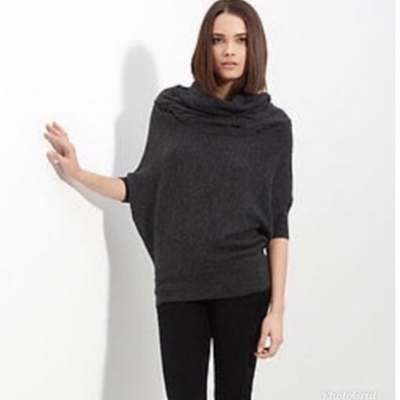 Vince Charcoal Gray Dolman Cowl Sweater Small - Picture 1 of 8